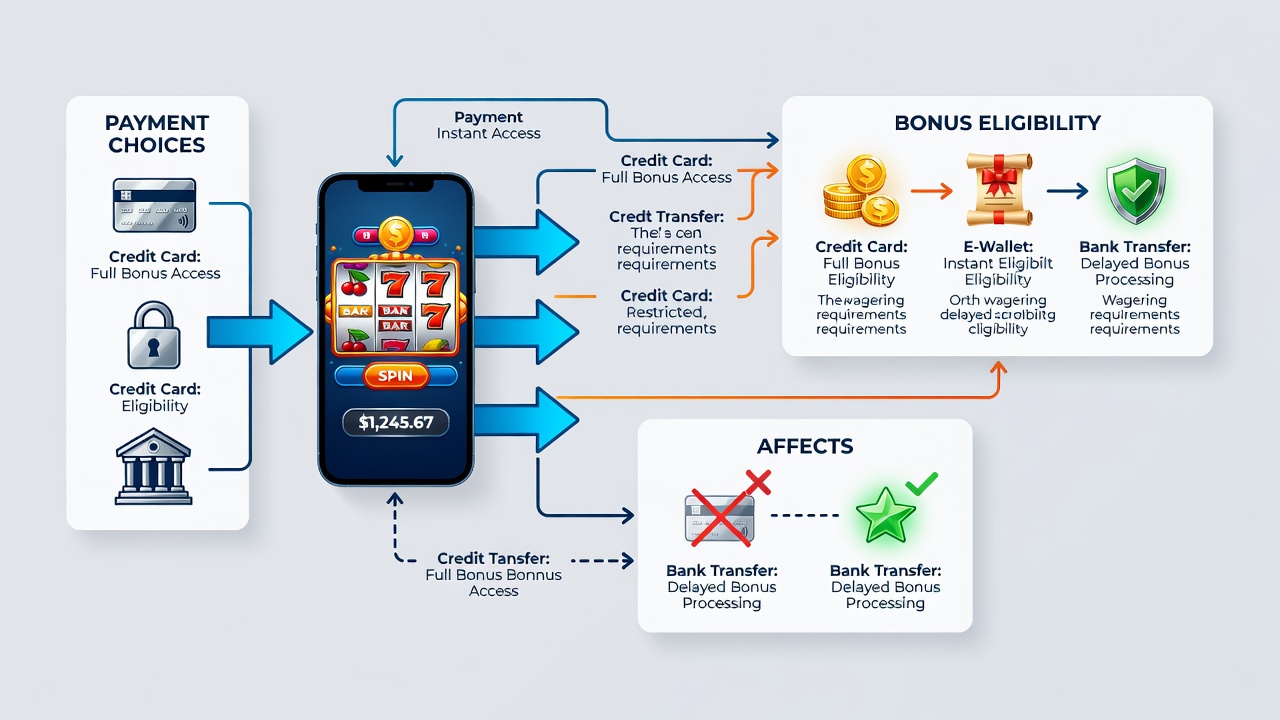 Close-up of mobile payment selection screen with bonus eligibility warnings highlighted