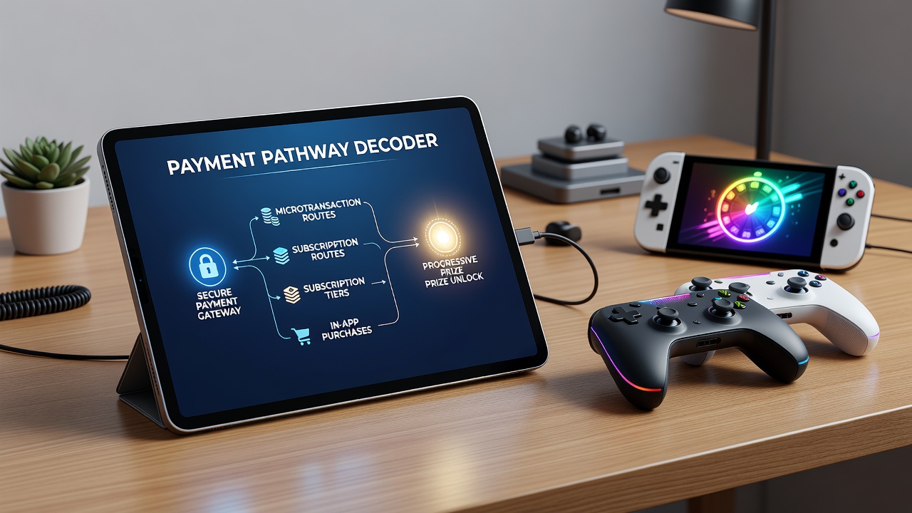 Close-up of secure payment gateway screen on a tablet showing progressive jackpot contribution tracking