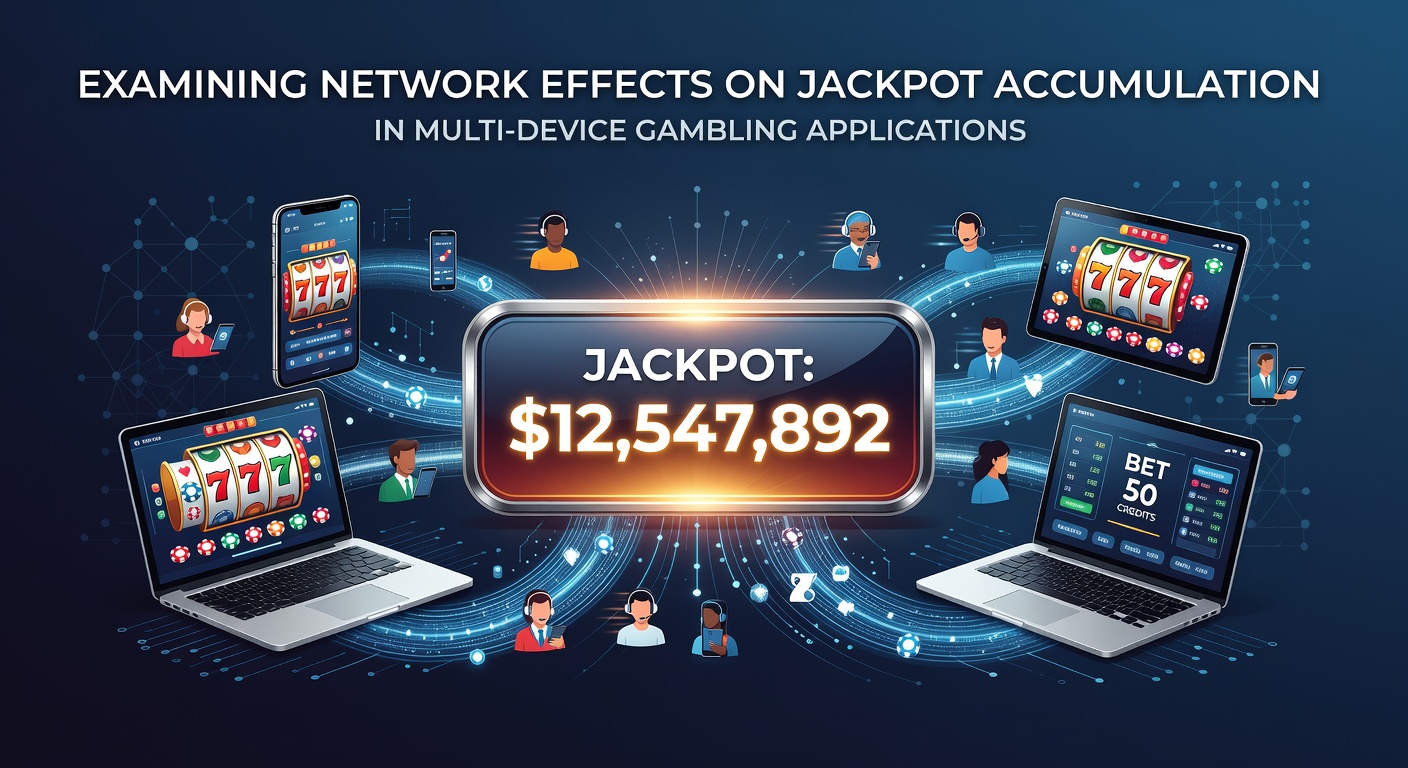 Diagram illustrating network connections across multiple gambling devices and jackpot pools