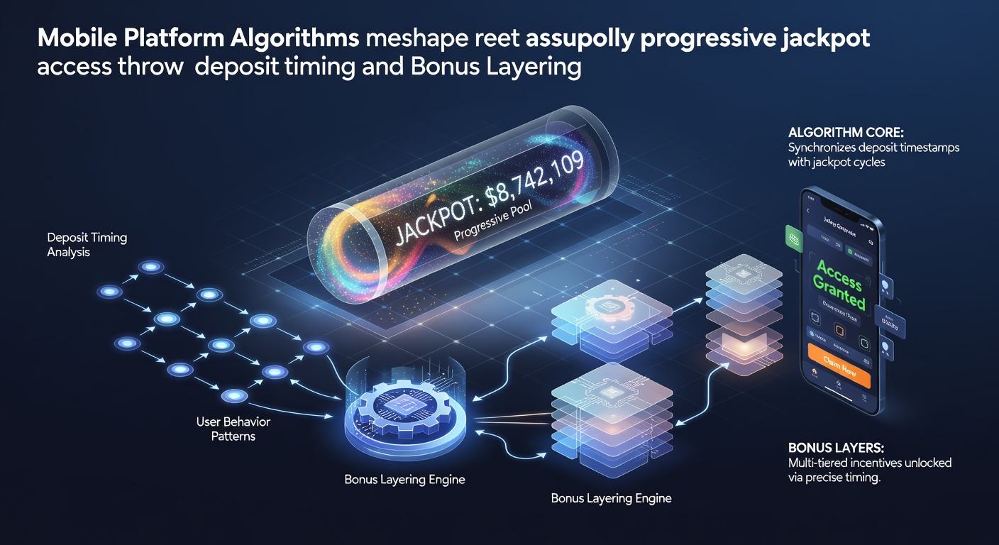 Mobile casino interface showing algorithmic timing indicators for progressive jackpot access