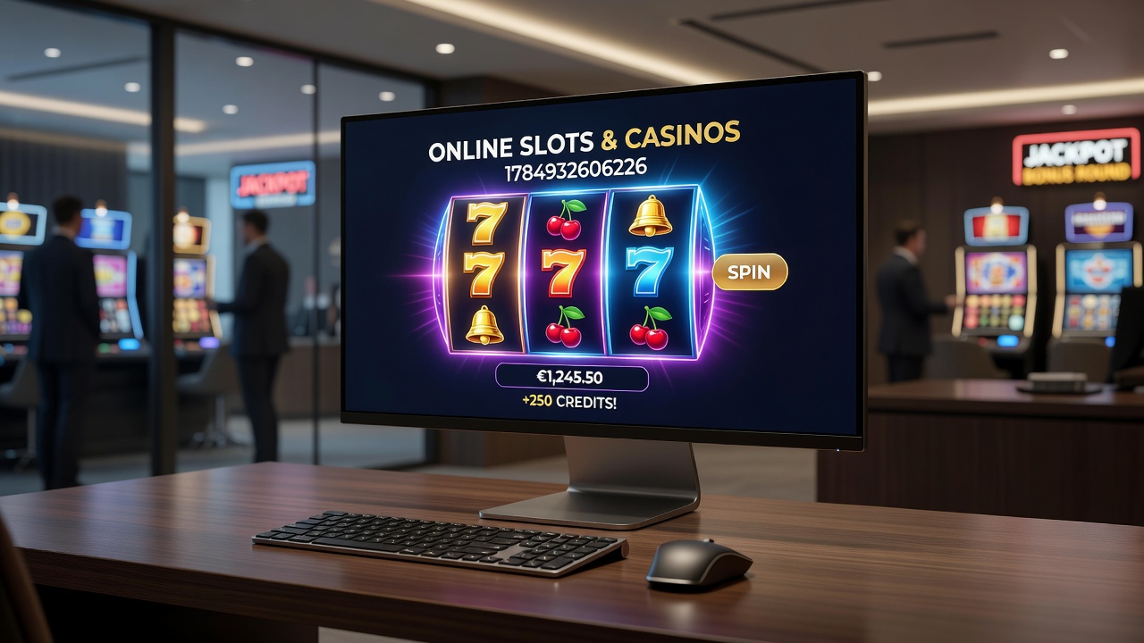 Casino dashboard displaying account balance, game lobby, and payment options