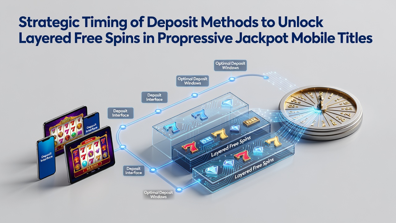 Mobile device displaying progressive jackpot slot interface with layered bonus indicators