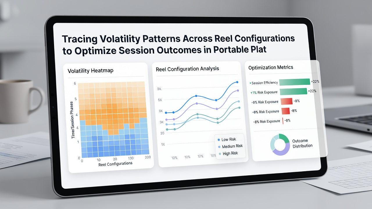 Mobile screen displaying reel configuration analysis tools used to track volatility in real time